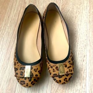 Leopard print flats